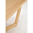 Стол обеденный HALMAR MASSIVE 3 дуб натуральный/дуб натуральный 160-250/90